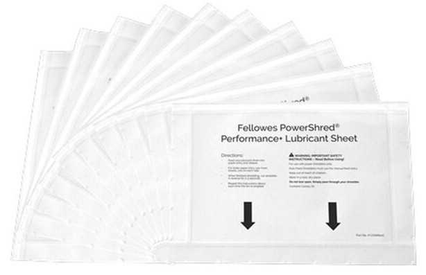 BLISTER 10 FULLS LUBRICANTES PER DESTRUCTORA