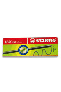 ESTOJO 6 MINAS EASY ERGO 3,15MM HB STABILO