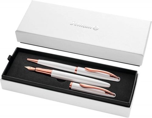 SET BOLIGRAF + ESTILOGRAFICA JAZZ NOBLE PERLA