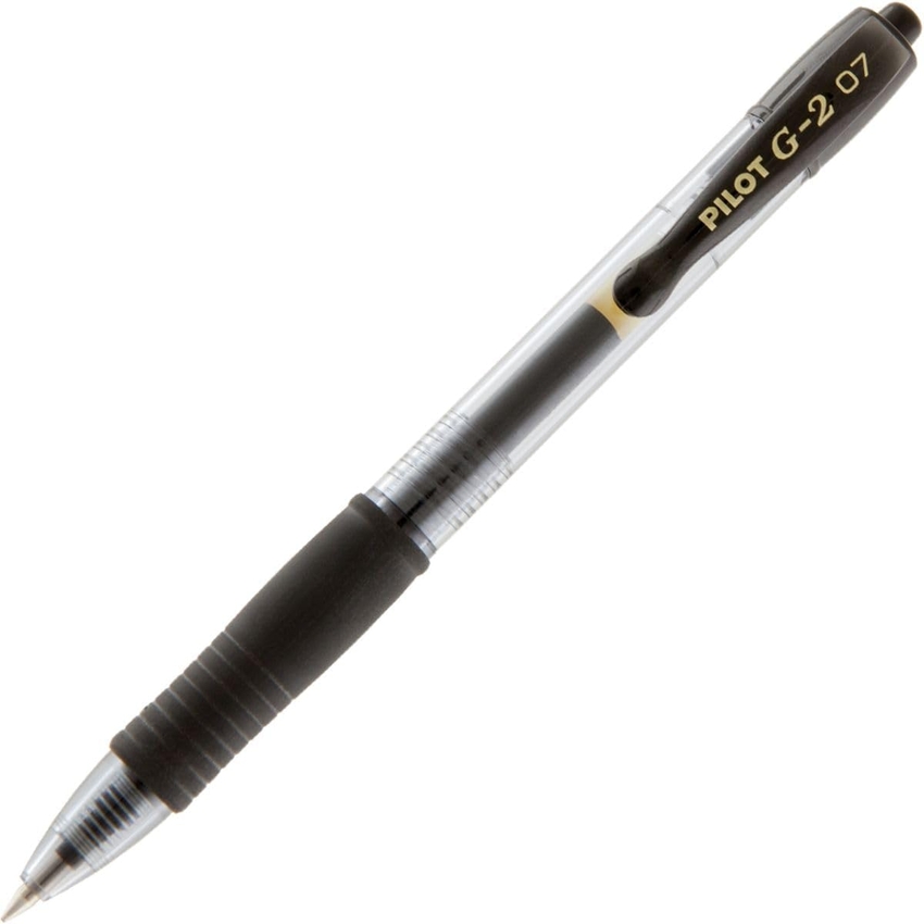 C/12 BOLIGRAFO PILOT G-2 NEGRO PUNTA 0,7MM RECICLADO