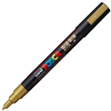 POSCA PC-3M rotulador oro (0,9 - 1,3 mm redondo)