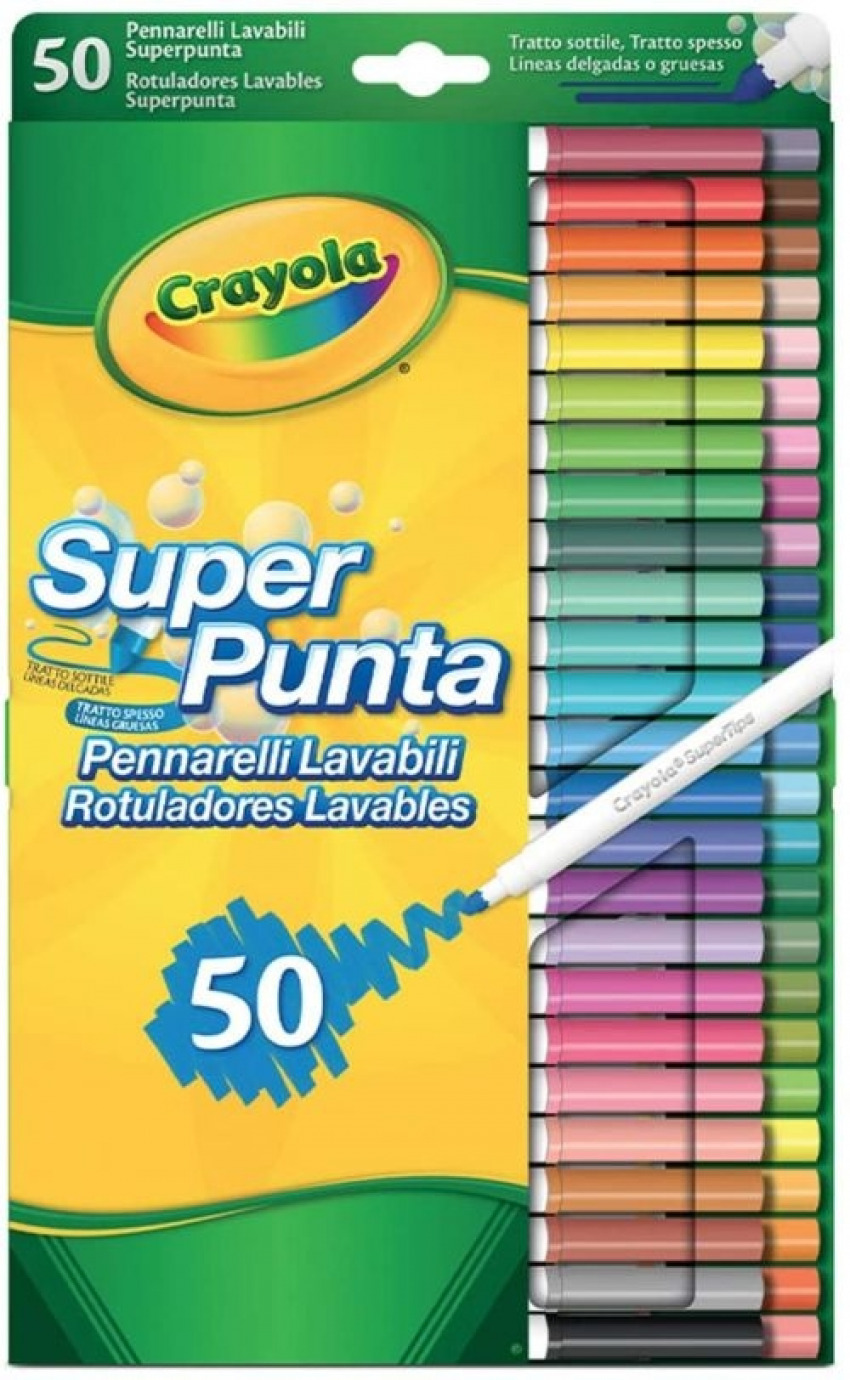 Comprar Crayola 24 Rotuladores Super Lavables Maxi Punta