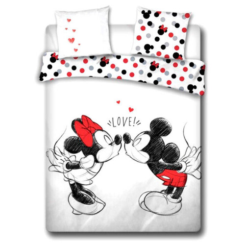 Funda Nordica Love Mickey And Minnie Disney Algodon Cama 135