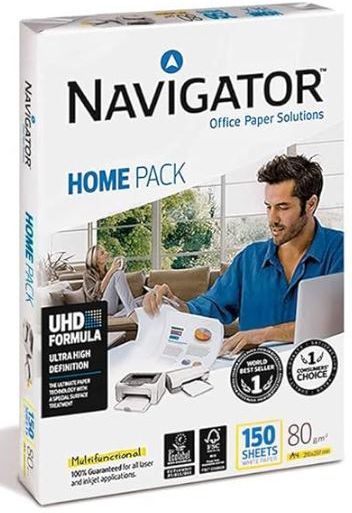 PAQUETE 150H A4 80G NAVIGATOR HOME PACK