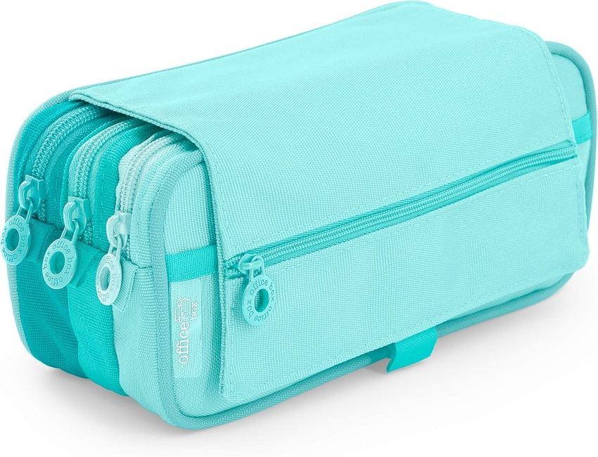 ESTOJO TRIPLO COM SOLAPA BLUSH COR VERDE
