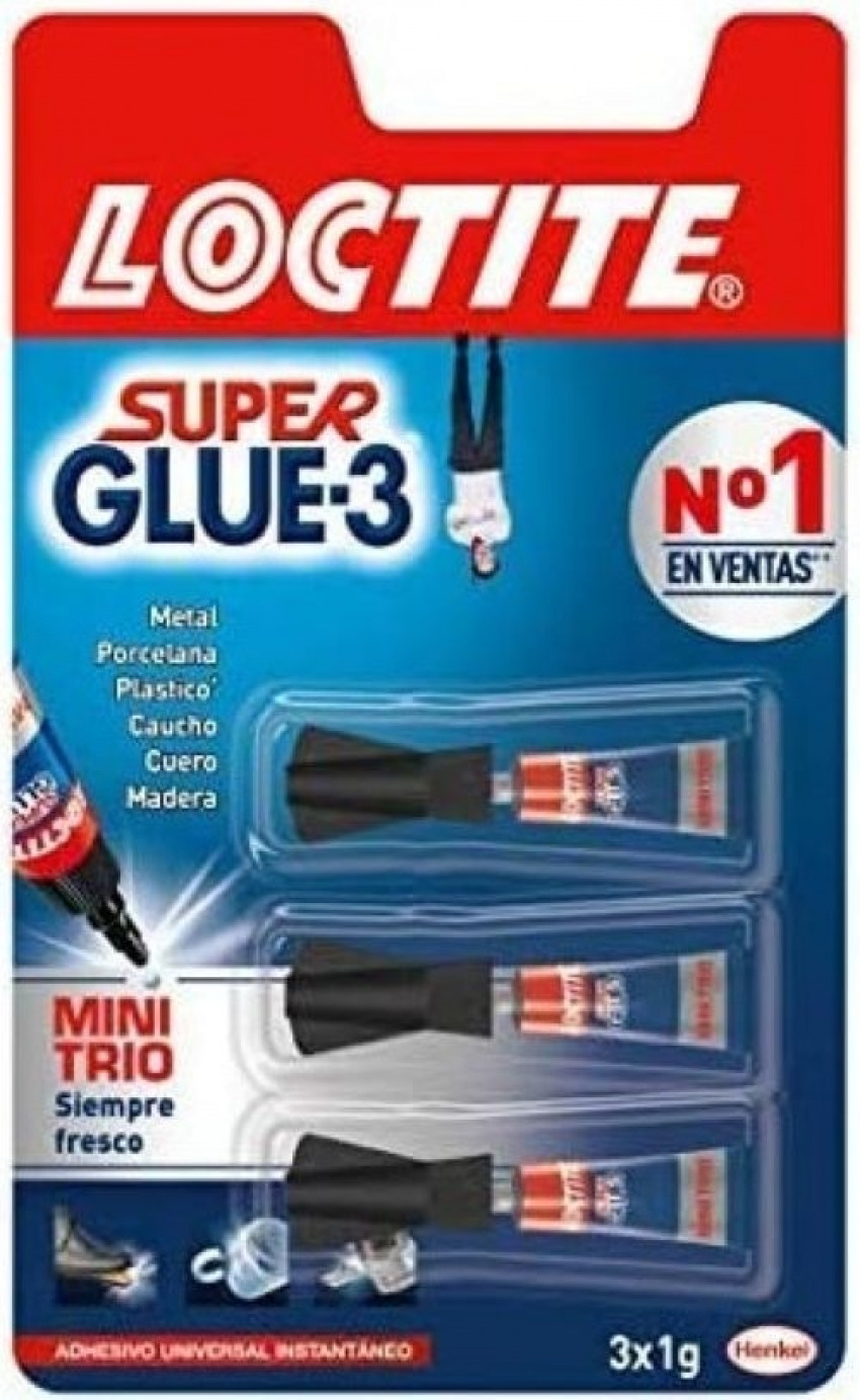 Pegamento Loctite Superglue 3 con pincel 5 gr. - Material escolar