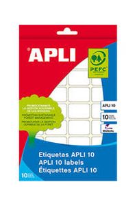 BLISTER 10 MINI BAG ADHESIVE LABELS 8X20 APPLI EDGES