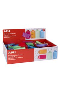 BOX OF 100 KEY CHAINS PREMIUM ASSORTED TRANSLUCID COLORS