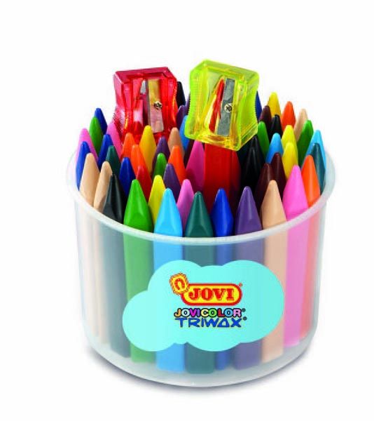 JOVICOLOR TRIWAX ASSORTED TRIANGULAR CRAYONS (JOT 72)