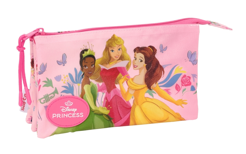 Safta Estuche Princesas Disney 22x12x3 Cm Triple