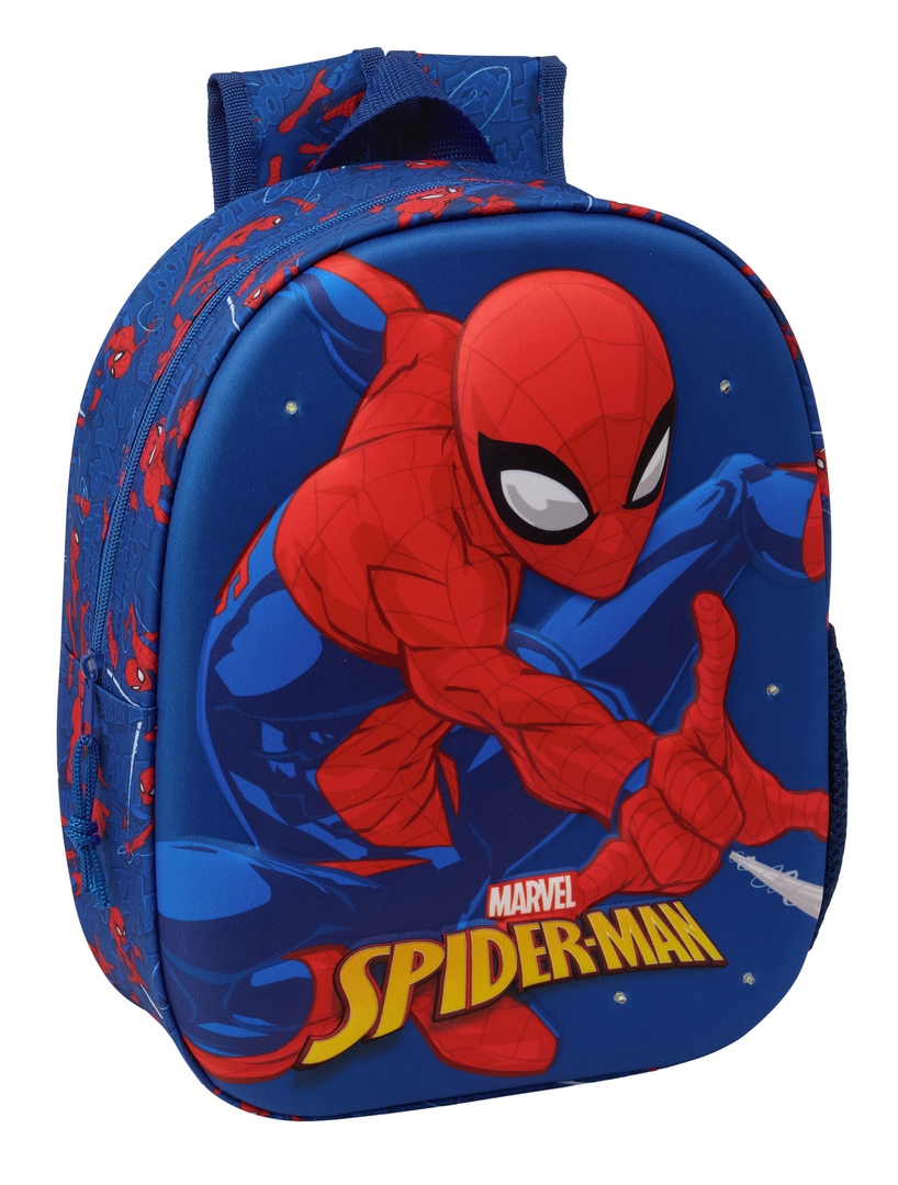 Safta Mochila Spider-man 8.64l 27x33x10 Cm 3d