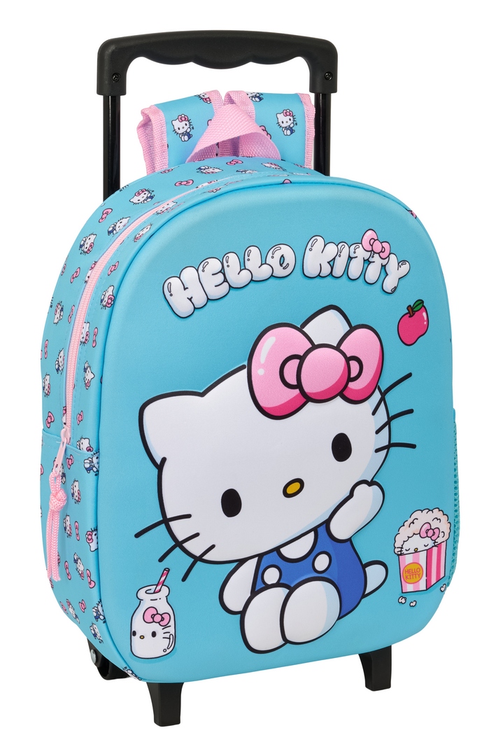 Safta Mochila Con Ruedas Hello Kitty 3d 8.91l