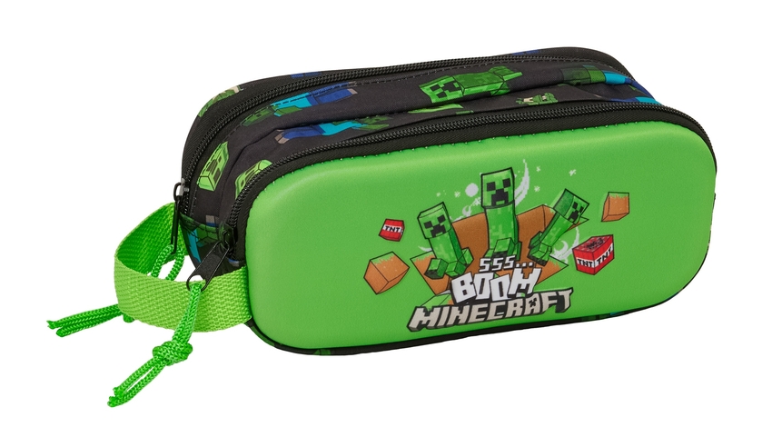 Safta Estuche Double 3d Minecraft