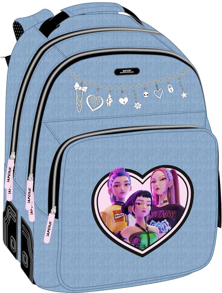 DOUBLE BACKPACK CAR ADAPTATION KPOP HUNTRIX 32X42X15CM