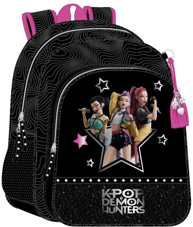 MOCHILA JUNIOR ADAPT.CARRO KPOP ENERGY 32X38X12CM