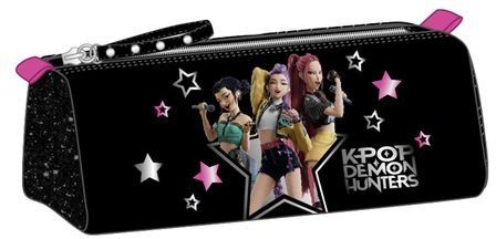 K-Pop Demon Hunters - Energy - Portatodo con Cremallera y Compartimiento, Estuche Infantil, Ideal para Niños en Edad Escolar, Cómodo y Versátil, Resistencia, 21x7x8 cm