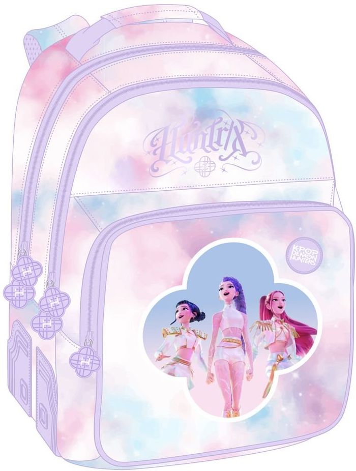 MOCHILA DOBLE ADAPT.CARRO K-POP Demon Hunters - ARTIST 32x42x15cm