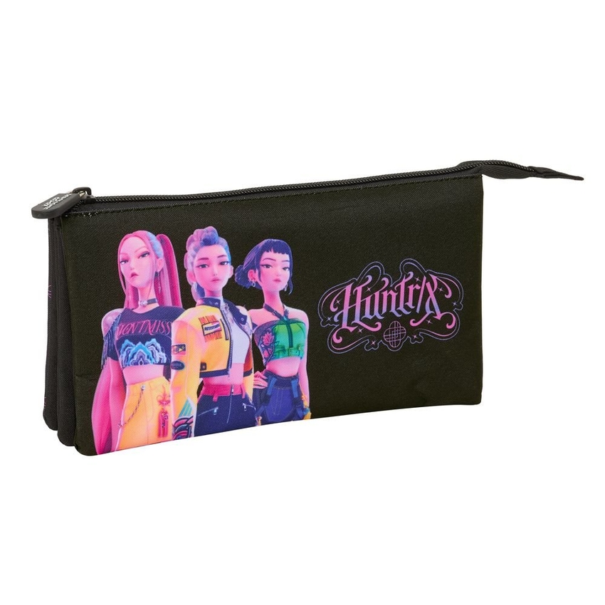 ESTOJO TRIPLO K-POP DEMON HUNTERS PRETO