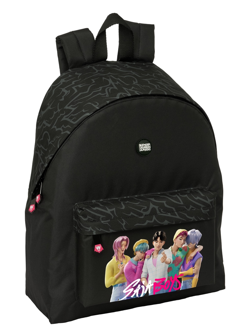 MOCHILA K-POP DEMON HUNTERS SAJA BOYS 33x42x15cm