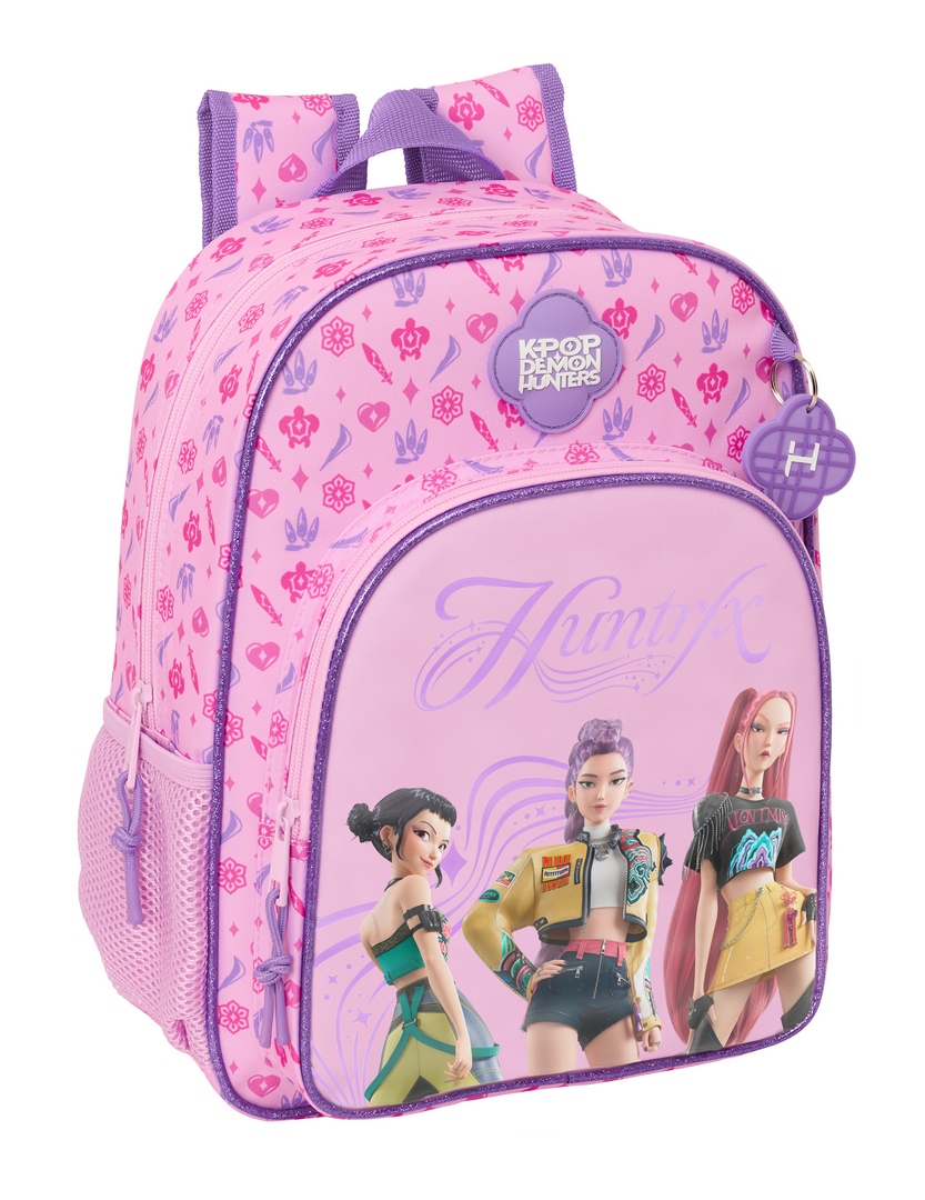 MOCHILA INFANTIL ADAPTABLE CARRO K-POP Demon Hunters STAGE 26x34x11cm