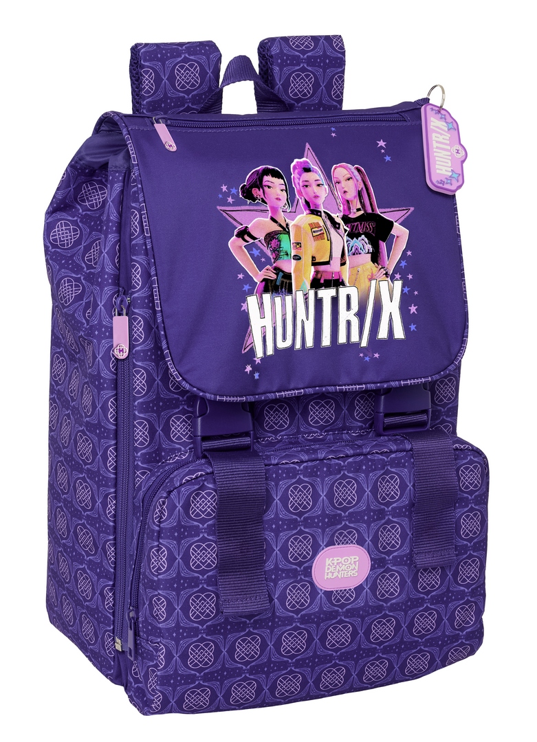 MOCHILA EXTENSIBLE K-POP Demon Hunters FIGHTERS 18,5x41x15cm