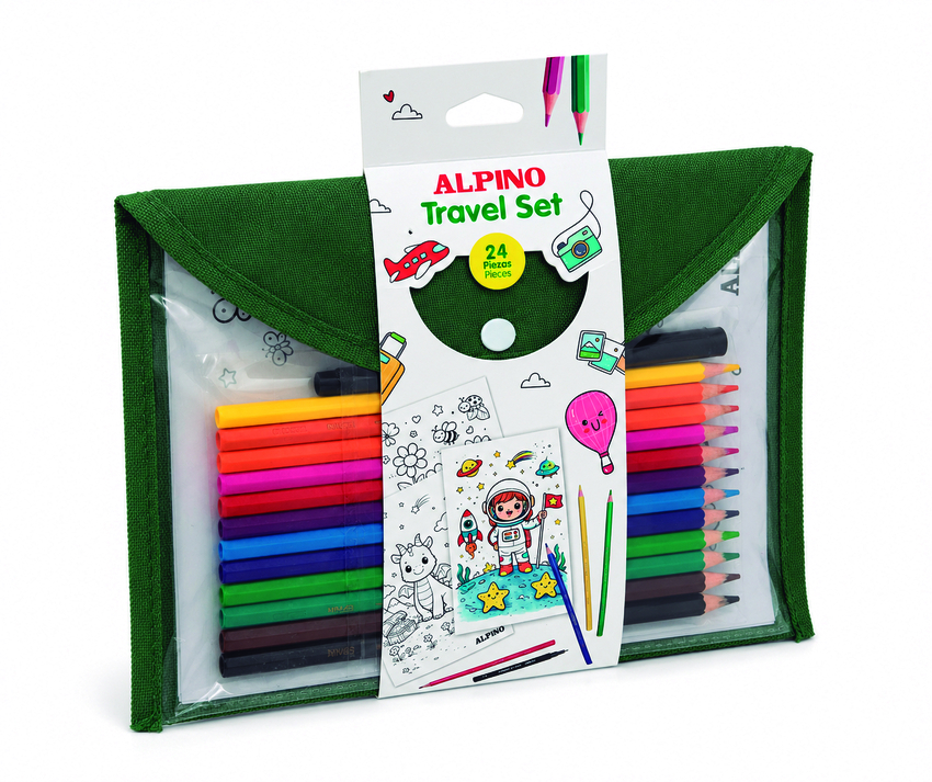 Set viaje lapices de colores alpino