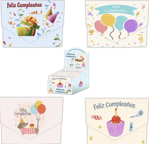 EXP 48 BIRTHDAY WALLET CLOSURE ASSORTED MODELS