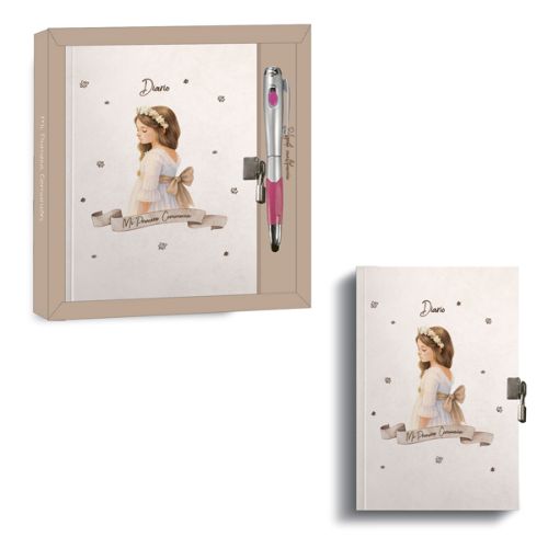 DIARIO COMUNION NI�A + BOL�GRAFO MULTIFUNCION