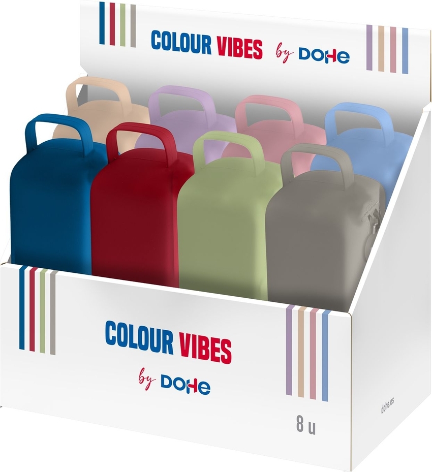 EXP 8 PORTATODOS SILICONA SIMPLE COLORS ASSORTITS