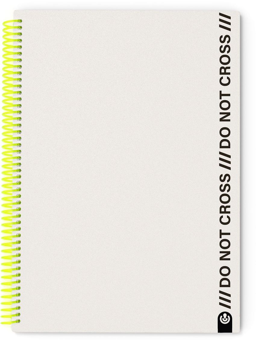 A4 SPIRAL NOTEBOOK NOT CROSS 100 SHEETS GRAY GRID