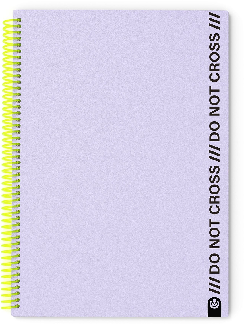 A4 SPIRAL NOTEBOOK NOT CROSS 100 SHEETS MAUVE GRID