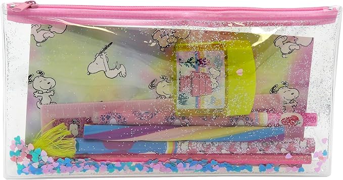 SET ESTOJO COM ACCESORIOS DE PAPELERIA SNOOPY