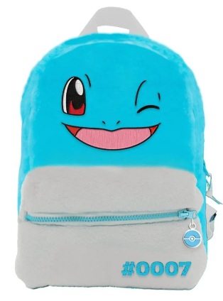 Mochila squirtle pokemon 30cm