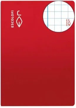 PACK/10 LIBRETAS A4 50H 70G. CUAD. 6X6 C/M ROUGE ESCOLOFI