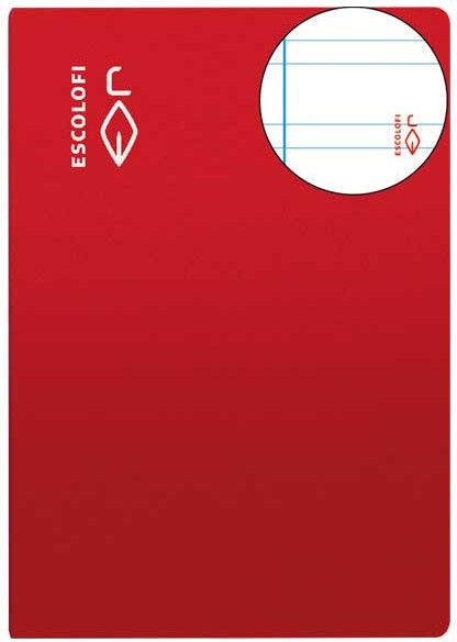 PACK/10 LIBRETAS A4 50H 70G. PAUTA 3.5 C/M ROUGE ESCOLOFI