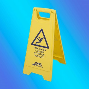 CARTEL DE PLASTICO SE�ALIZACION PELIGRO SUELO RESBALADIZO