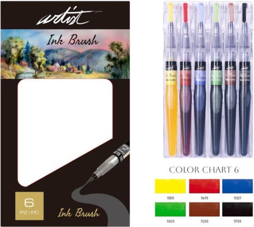 ESTOIG 6 PINCEL DE TINTA ACUARELABLE ARTIST BRUSH