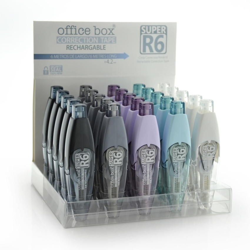 EXP 25 CINTA CORRECTORA SUPER R6 COLORS 4,2MMX6M OFFICE