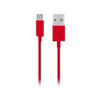 Cable de Carga y Datos Micro USB. Color Rojo TEL