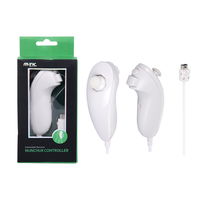 Mando Nunchaku Con Cable Blanco MTK Wii