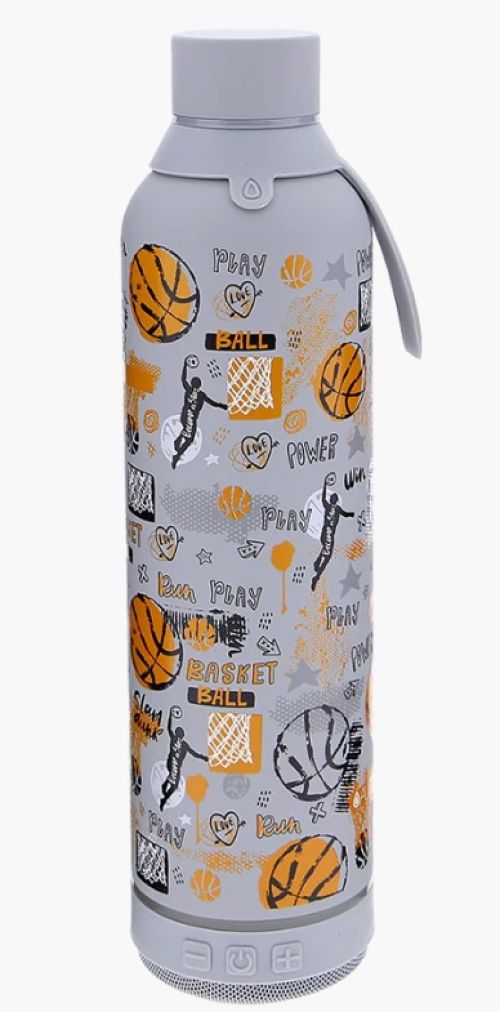 GARRAFA 600ML COM ALTAVOZ ICE BASKETBALL