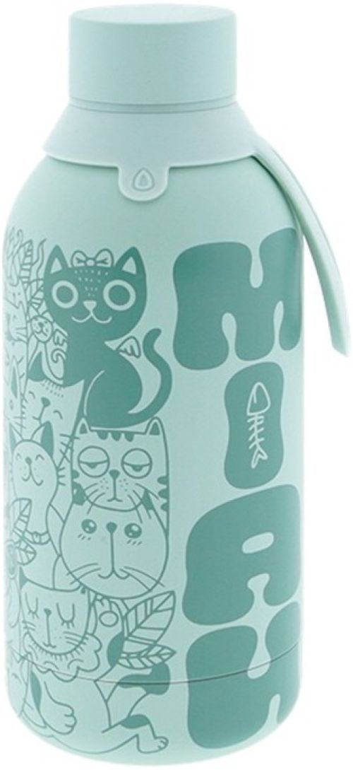 AMPOLLA TERMICA 500ML MINT MIAU CATS