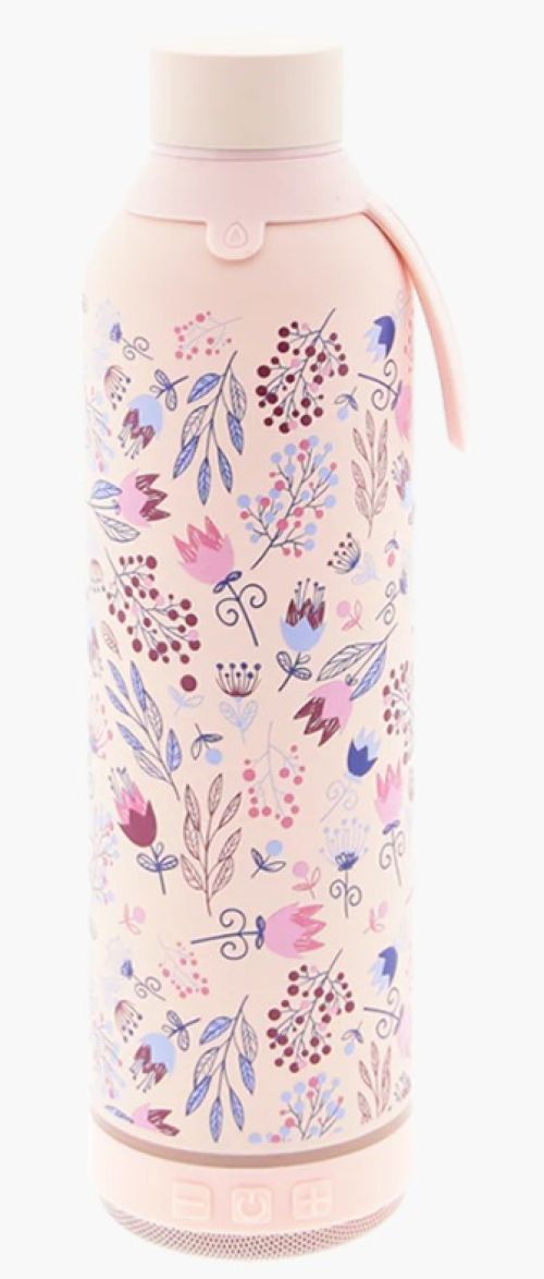 GARRAFA 600ML COM ALTAVOZ PINK SPRING FLOWERING