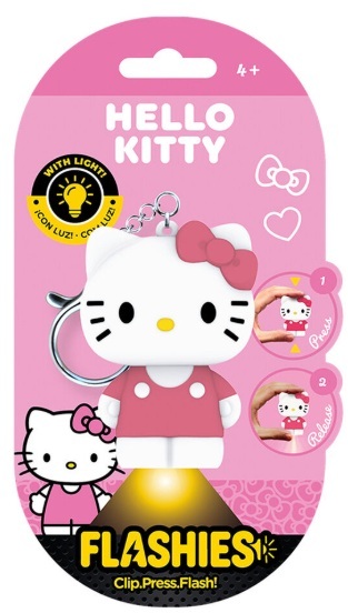 Llavero figura 3d con luz hello kitty flashies