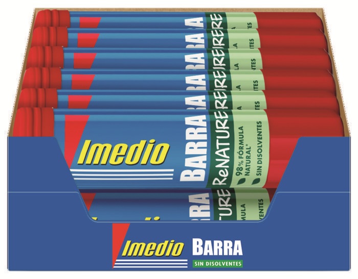 EXP 12 BARRAS PEGAMENTO RENATURE IMEDIO 21G.