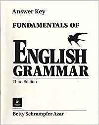 Fundamentals of English Grammar key