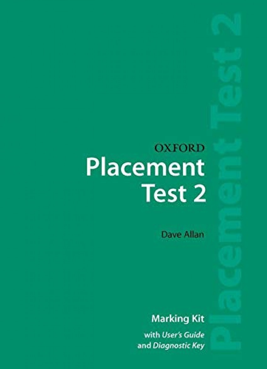 Oxf.placement test 2.(marking kit with user guide...) - Allan, Dave