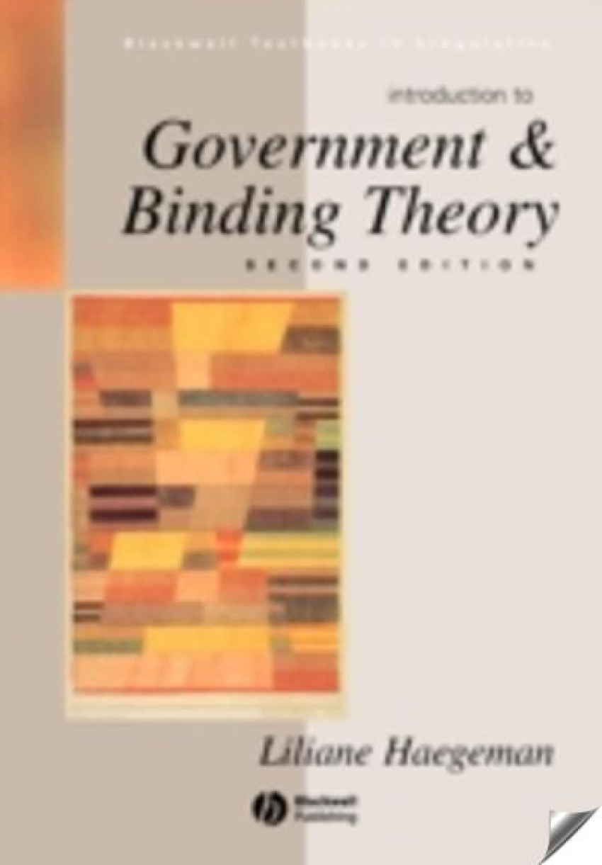 Introduction to government & binding theory - Buring,Daniel