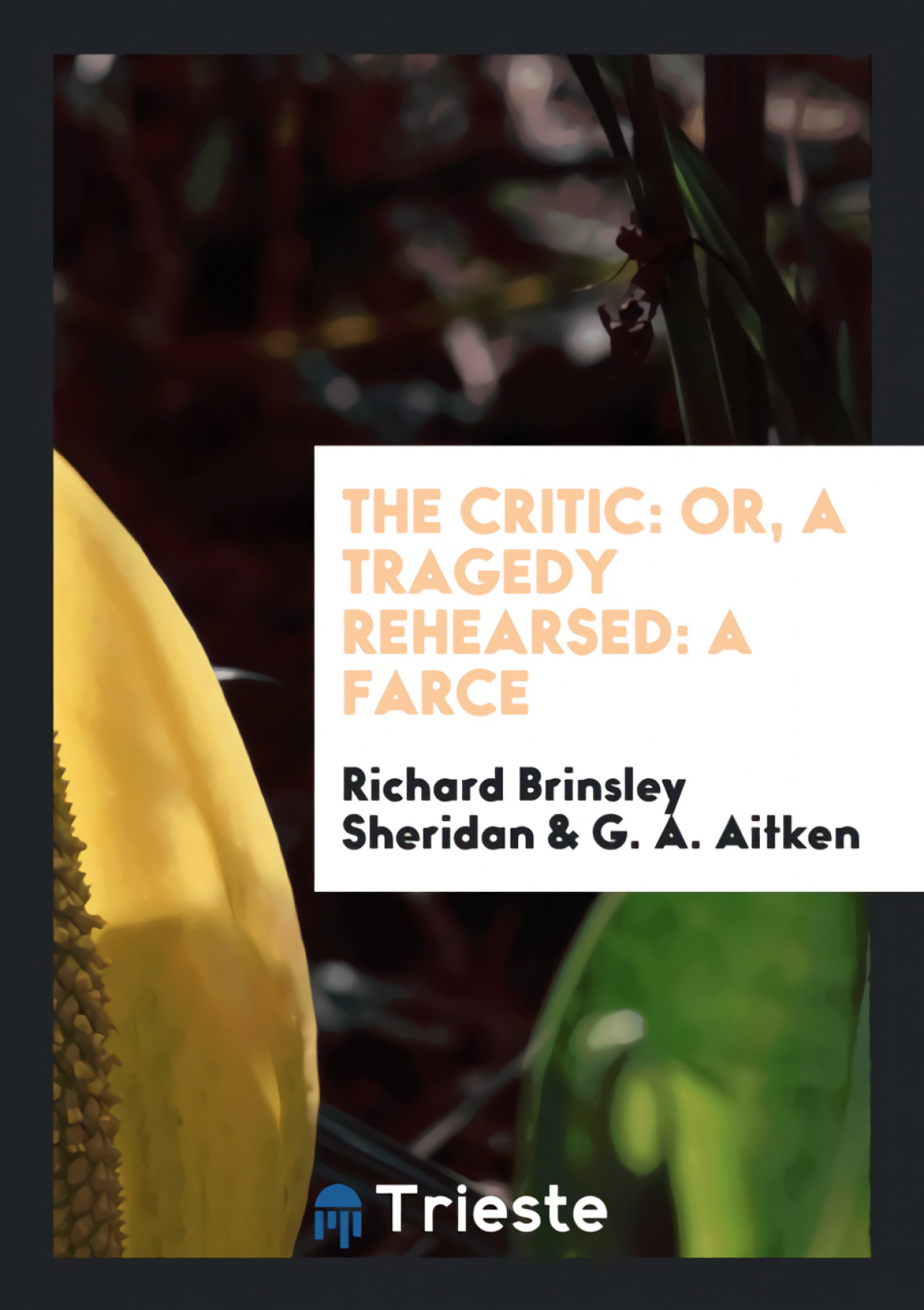 The Critic Or, A Tragedy Rehearsed: a Farce - Sheridan, Richard Brinsley