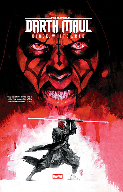 STAR WARS DARTH MAUL BLACK WHITE & RED TREASURY